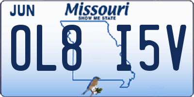 MO license plate OL8I5V