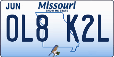MO license plate OL8K2L