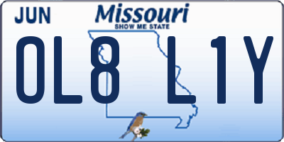 MO license plate OL8L1Y