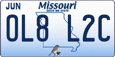 MO license plate OL8L2C