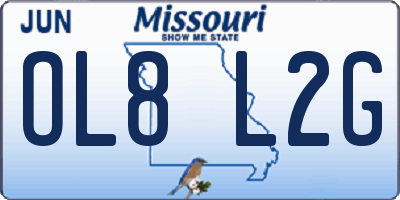 MO license plate OL8L2G