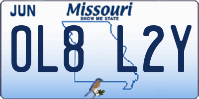 MO license plate OL8L2Y