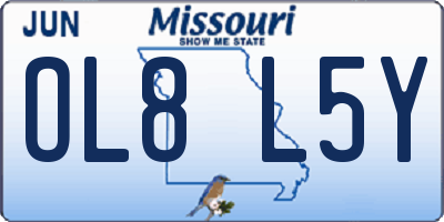 MO license plate OL8L5Y