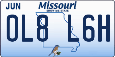 MO license plate OL8L6H