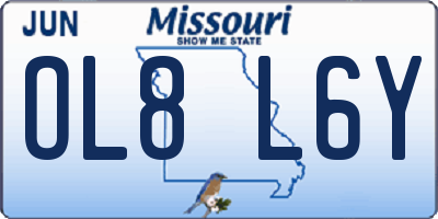 MO license plate OL8L6Y
