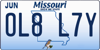 MO license plate OL8L7Y