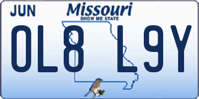 MO license plate OL8L9Y