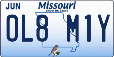 MO license plate OL8M1Y