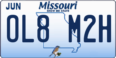MO license plate OL8M2H