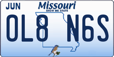 MO license plate OL8N6S