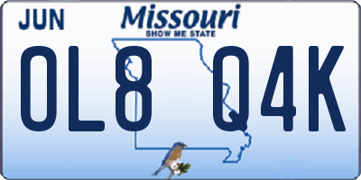 MO license plate OL8Q4K