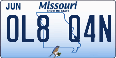 MO license plate OL8Q4N
