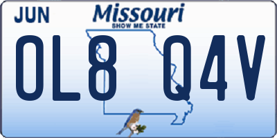 MO license plate OL8Q4V