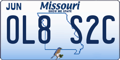 MO license plate OL8S2C