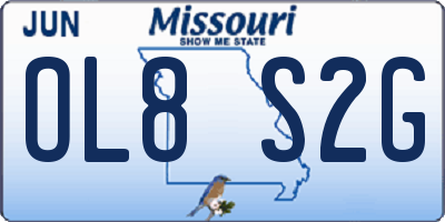 MO license plate OL8S2G