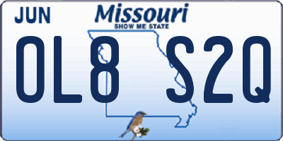 MO license plate OL8S2Q