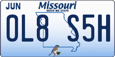 MO license plate OL8S5H