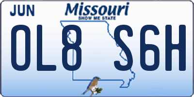 MO license plate OL8S6H