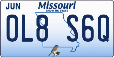 MO license plate OL8S6Q