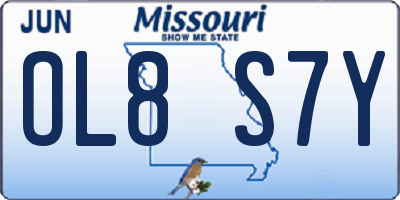 MO license plate OL8S7Y