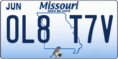MO license plate OL8T7V