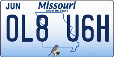 MO license plate OL8U6H