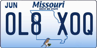 MO license plate OL8X0Q