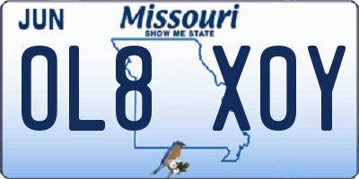 MO license plate OL8X0Y