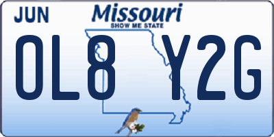 MO license plate OL8Y2G