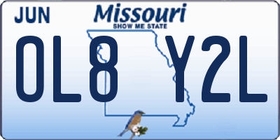 MO license plate OL8Y2L