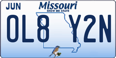 MO license plate OL8Y2N