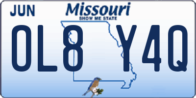 MO license plate OL8Y4Q