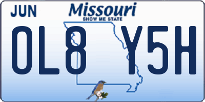 MO license plate OL8Y5H