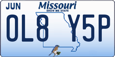 MO license plate OL8Y5P