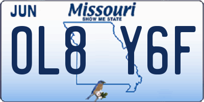 MO license plate OL8Y6F