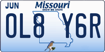 MO license plate OL8Y6R