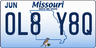 MO license plate OL8Y8Q