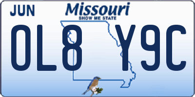 MO license plate OL8Y9C