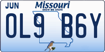MO license plate OL9B6Y