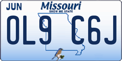 MO license plate OL9C6J