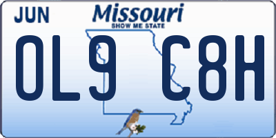 MO license plate OL9C8H