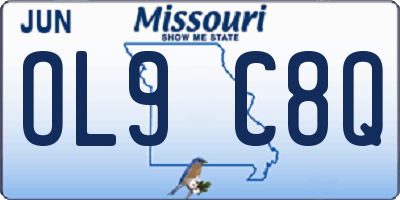 MO license plate OL9C8Q