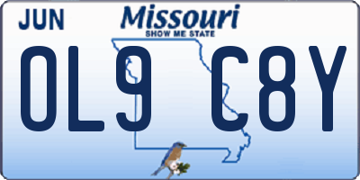 MO license plate OL9C8Y
