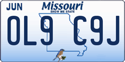MO license plate OL9C9J
