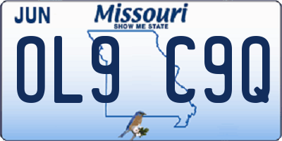 MO license plate OL9C9Q