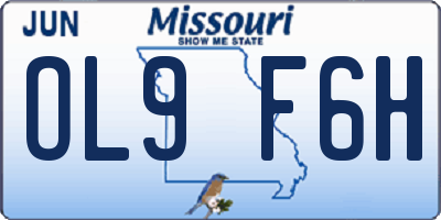 MO license plate OL9F6H