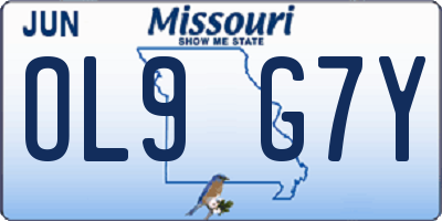 MO license plate OL9G7Y