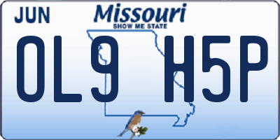 MO license plate OL9H5P