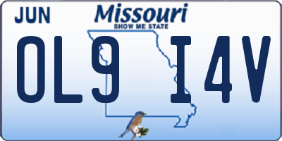 MO license plate OL9I4V