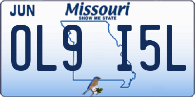 MO license plate OL9I5L